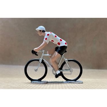 Figurine cycliste Roger - Maillot à pois