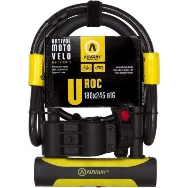 Antivol de vélo U Auvray U Roc avec câble
