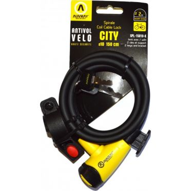 Antivol spiral Auvray City D10 150 cm