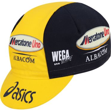 Casquette cycliste Vintage - Mercatone Uno Asics