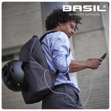 Sacoche / Sac à dos à LED Basil B-Safe Nordlicht - 18 L