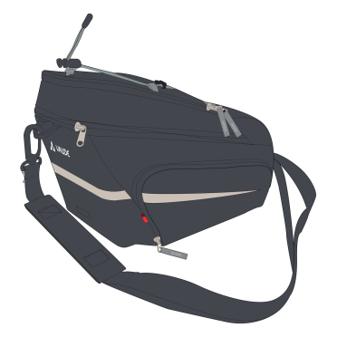 Sacoche de vélo pour porte-bagages Silkroad Plus (Snap-it) Vaude