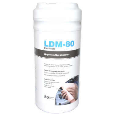 Lingettes nettoyantes et dégraissantes vélo LDM-80