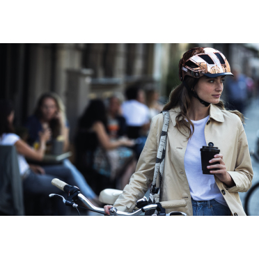 Casque vélo Abus Hyban 2.0 édition limitée Chrome & Chrome Rosé