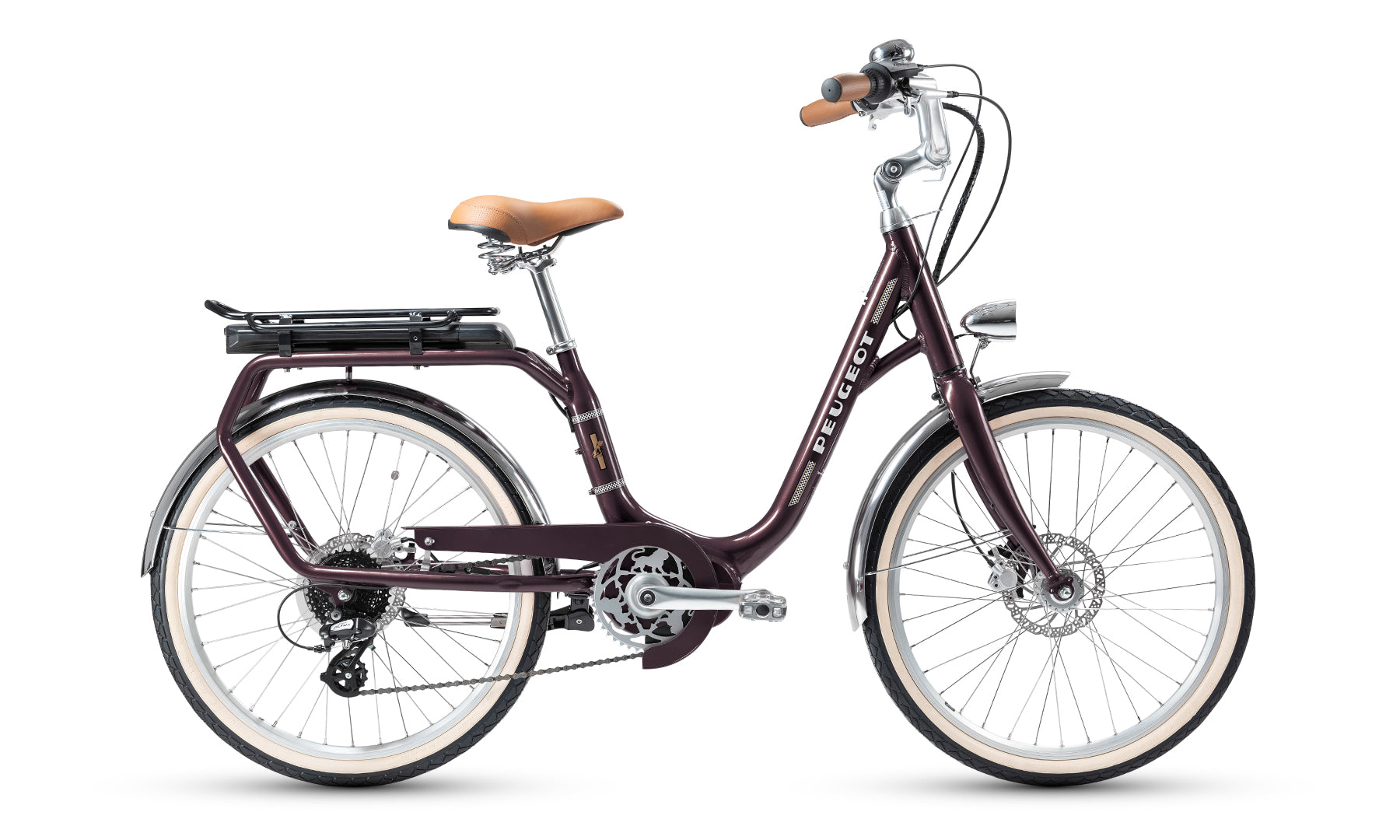Vélo électrique Peugeot eLC01 e-LEGEND Aubergine