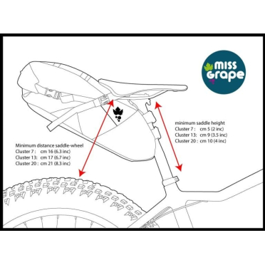 Sacoche de selle Miss Grape Cluster Road WP