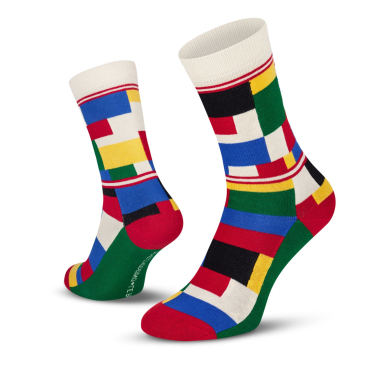 Chaussettes vélo Le Patron - Champion Blocks