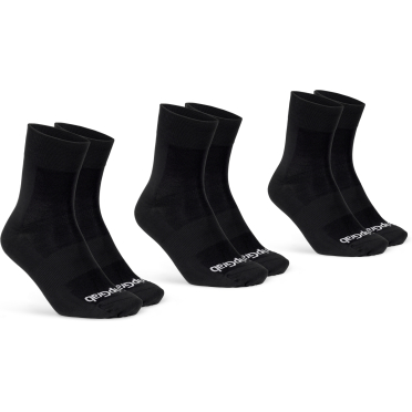 Chaussettes vélo légères GripGrab, pack de 3