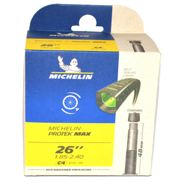 Chambre à air vélo Michelin 26" x 1.85-2.40 Schrader PROTEK MAX C4