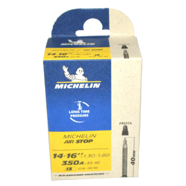 Chambre à air vélo Michelin 14"-16" x 1.30-1.80 / 350A Presta AIRSTOP I3