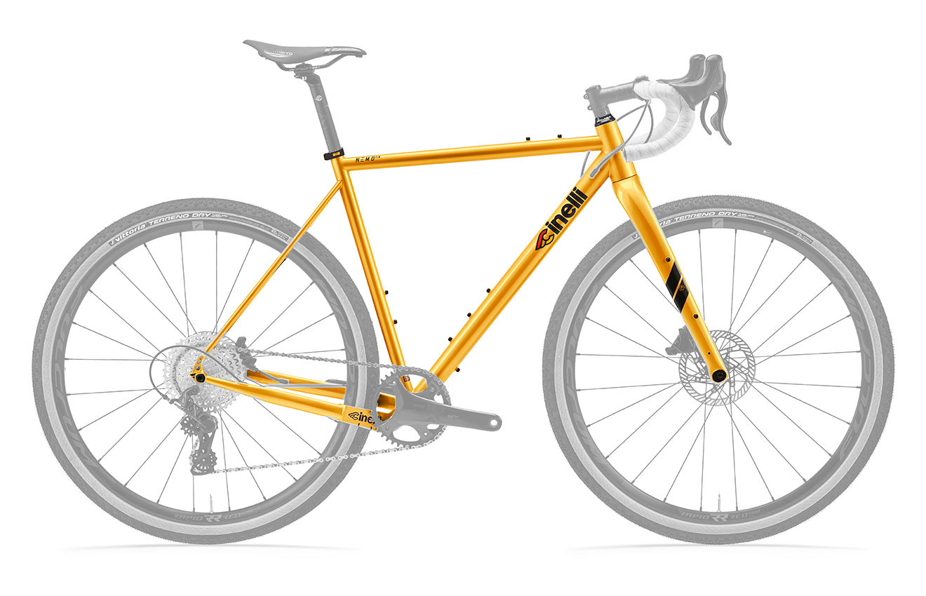 Cadre Cinelli Gravel Cinelli Hobootleg Geo Forever Blanc Grx 2x