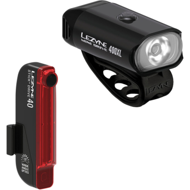 Paire d’éclairages vélo Lezyne Hecto Drive 400XL + Stick+ Drive