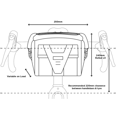 Sacoche de guidon vélo Restrap Bar Pack 10L