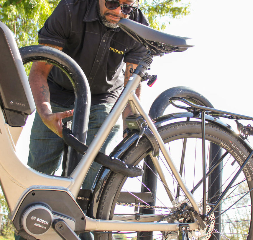 Antivol de cadre vélo Kryptonite + chaine Plug In 5,5mm