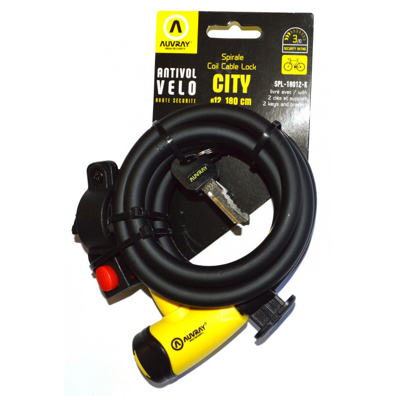 Antivol spiral  Auvray Combi D12 180 cm