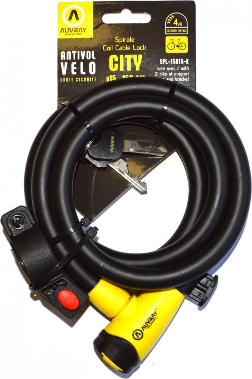 Antivol spiral Auvray City D15 150 cm