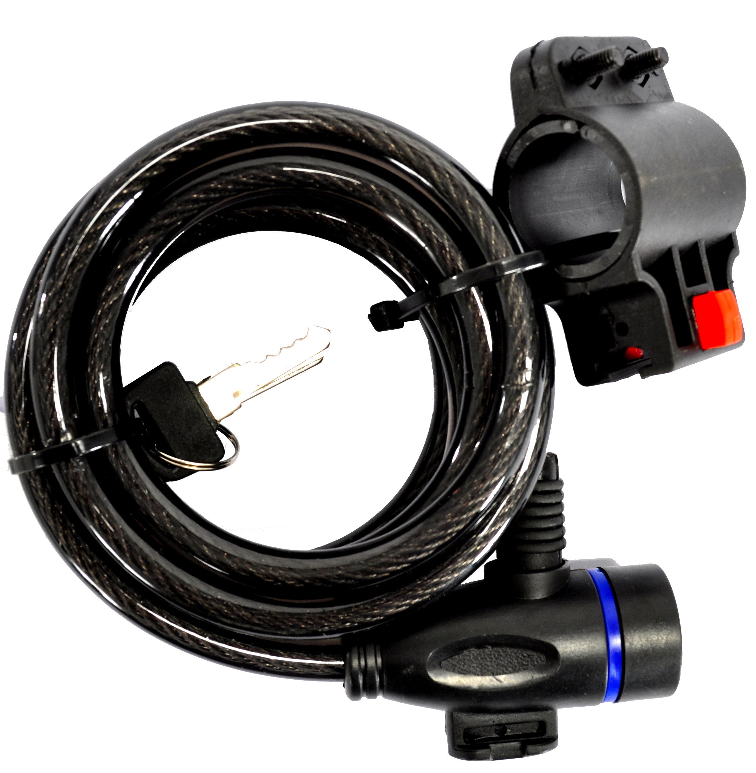 Antivol spirale à clé PNA avec support