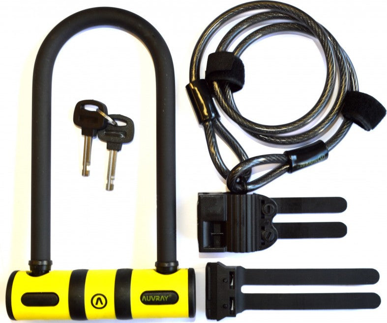 Lucchetto per bici Auvray U Bike U con cavo