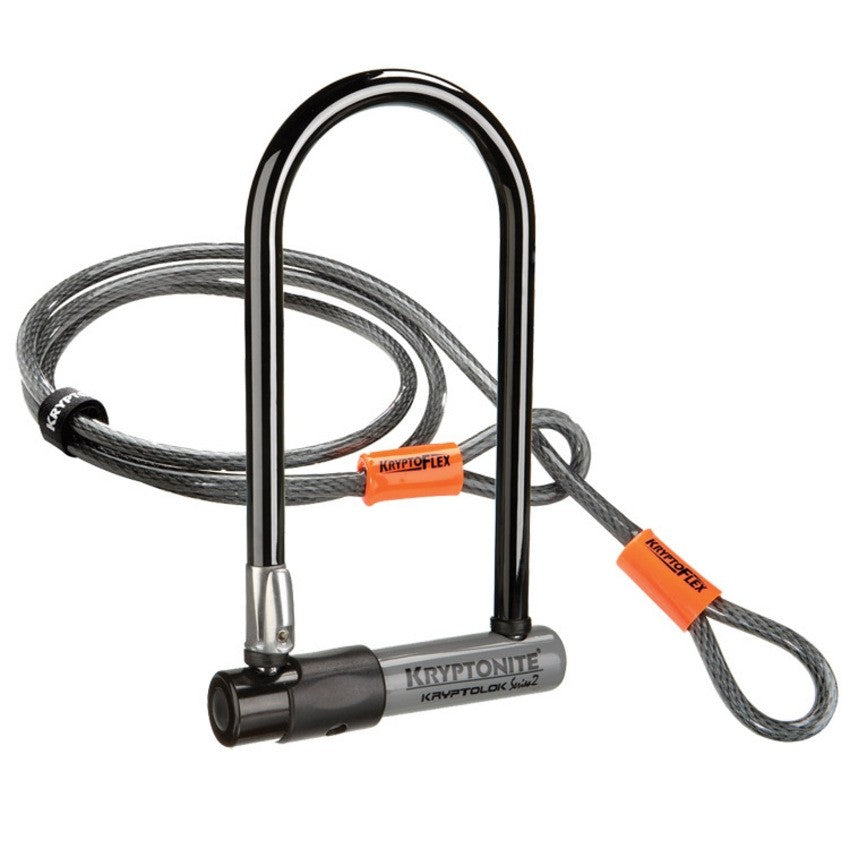 Antivol Vélo U Kryptonite Kryptolok Series 2 STD avec câble Kryptoflex