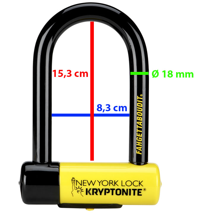 Lucchetto per bici U Kryptonite New York Fahgettaboudit