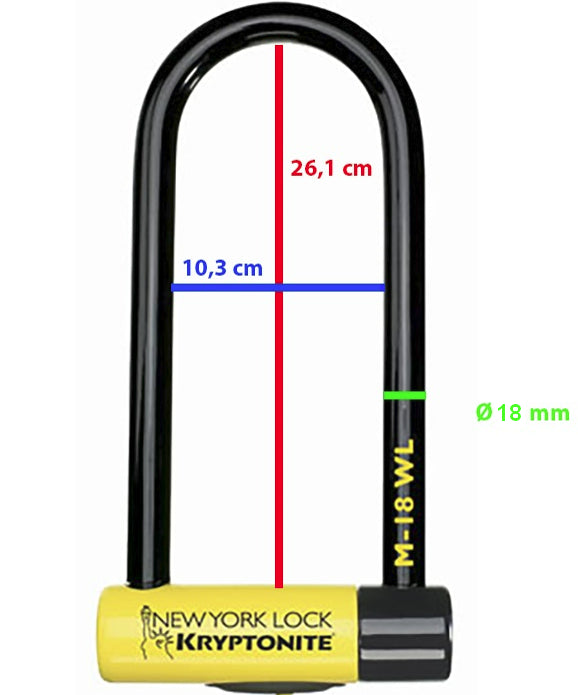 Antivol vélo U Kryptonite New York M18-WL