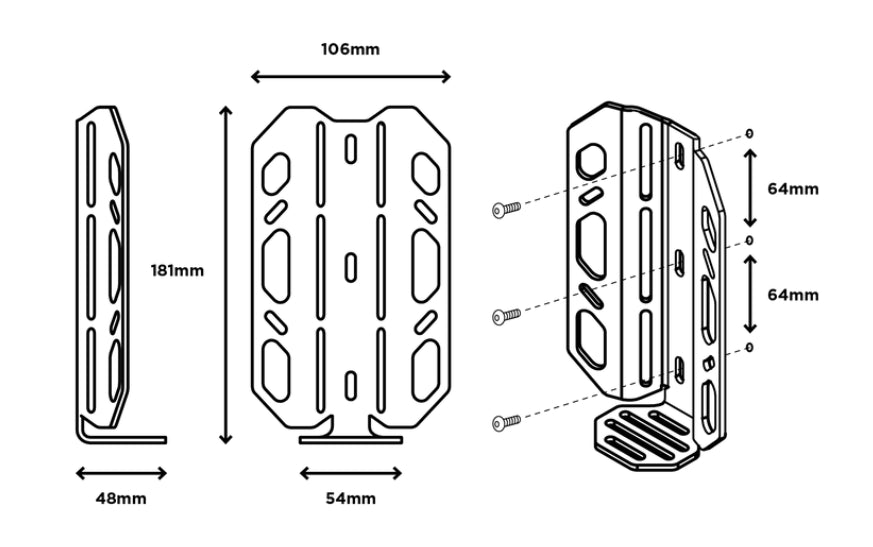 Restrap fork bag cage