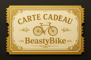 Carte cadeau BeastyBike style CB ticket d'or