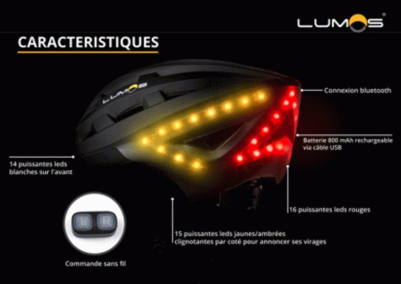 Casque vélo connecté Lumos Kickstart