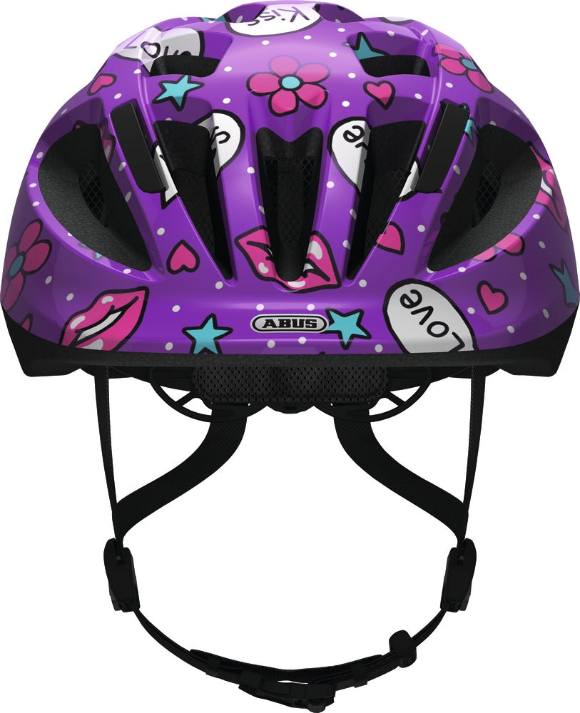 Casque vélo enfant Abus Smooty 2.0 Purple Kisses