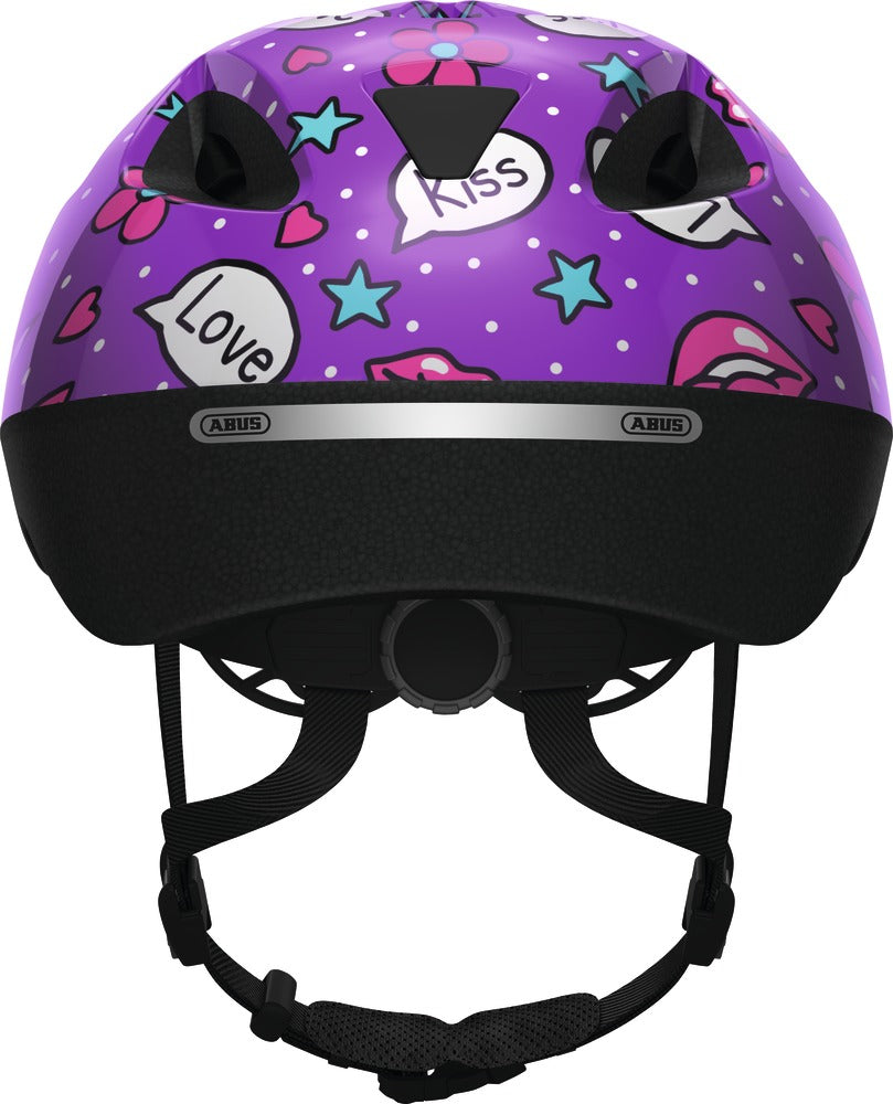 Casque vélo enfant Abus Smooty 2.0 Purple Kisses