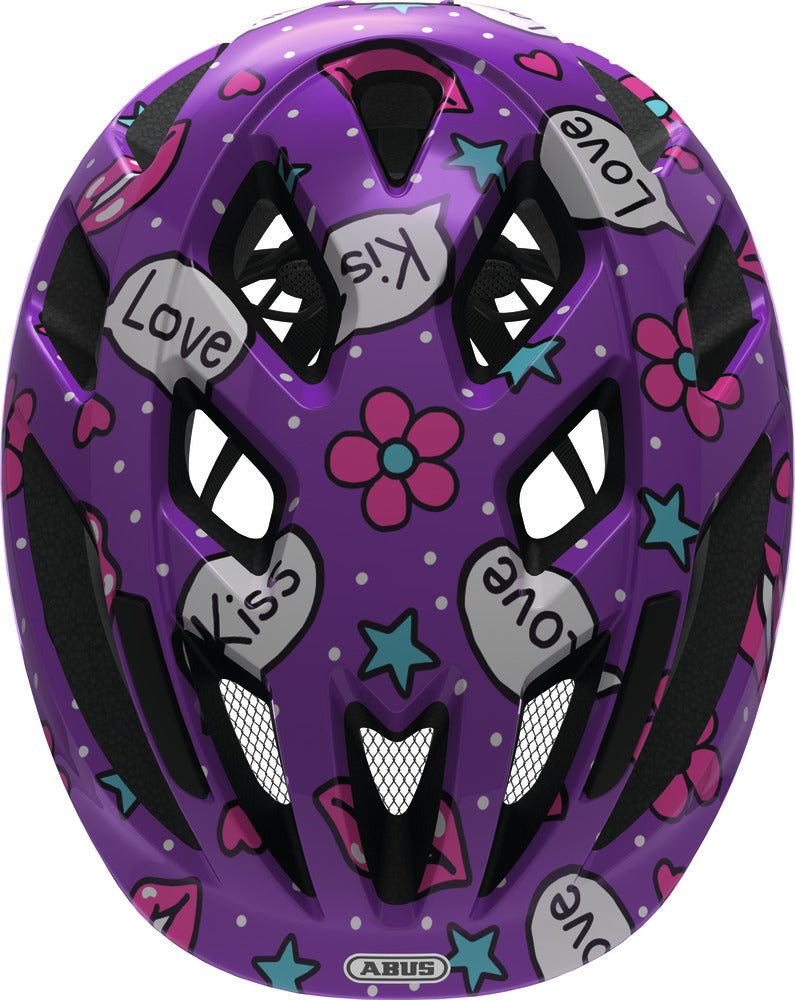 Casque vélo enfant Abus Smooty 2.0 Purple Kisses