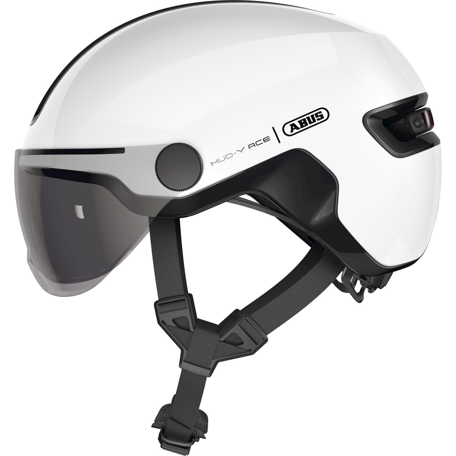 Casque vélo urbain à visière Abus HUD-Y ACE à éclairage Intégré