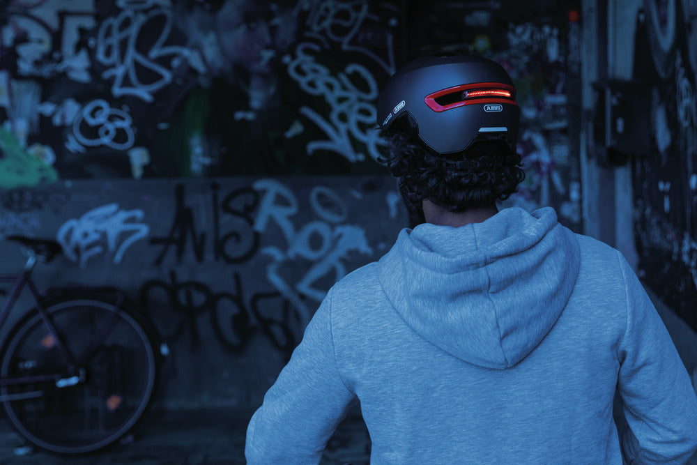 Casque vélo Urbain Abus HUD-Y à Eclairage Intégré