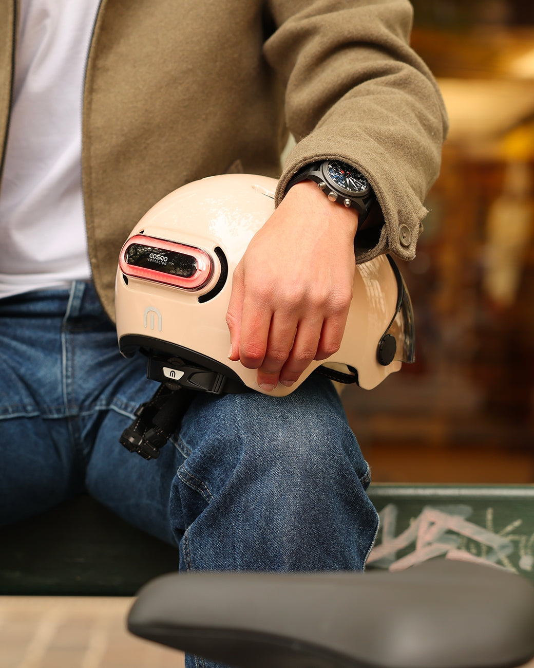 Casque vélo urbain connecté Cosmo Connected Fusion+