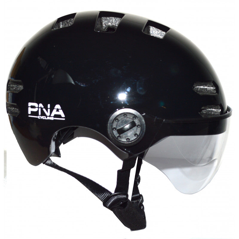 PNA urban bike helmet with integrated visor