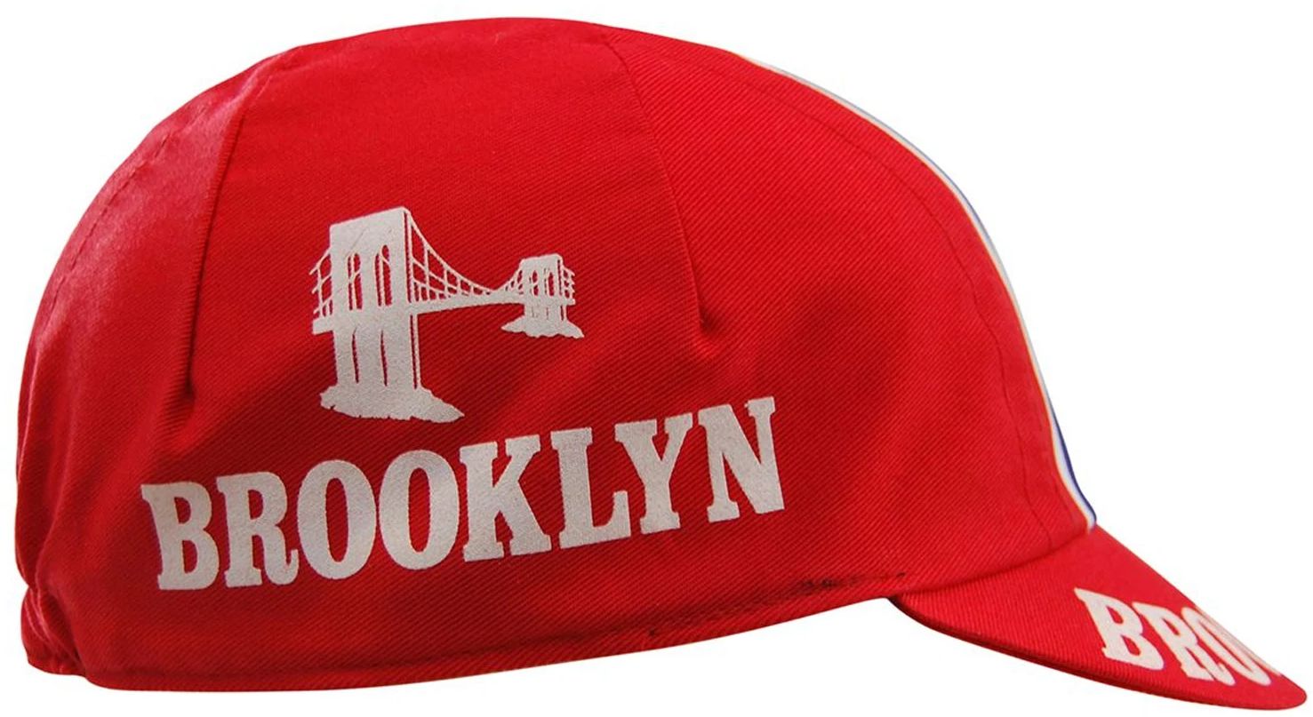 Berretto da ciclismo vintage - Brooklyn Red