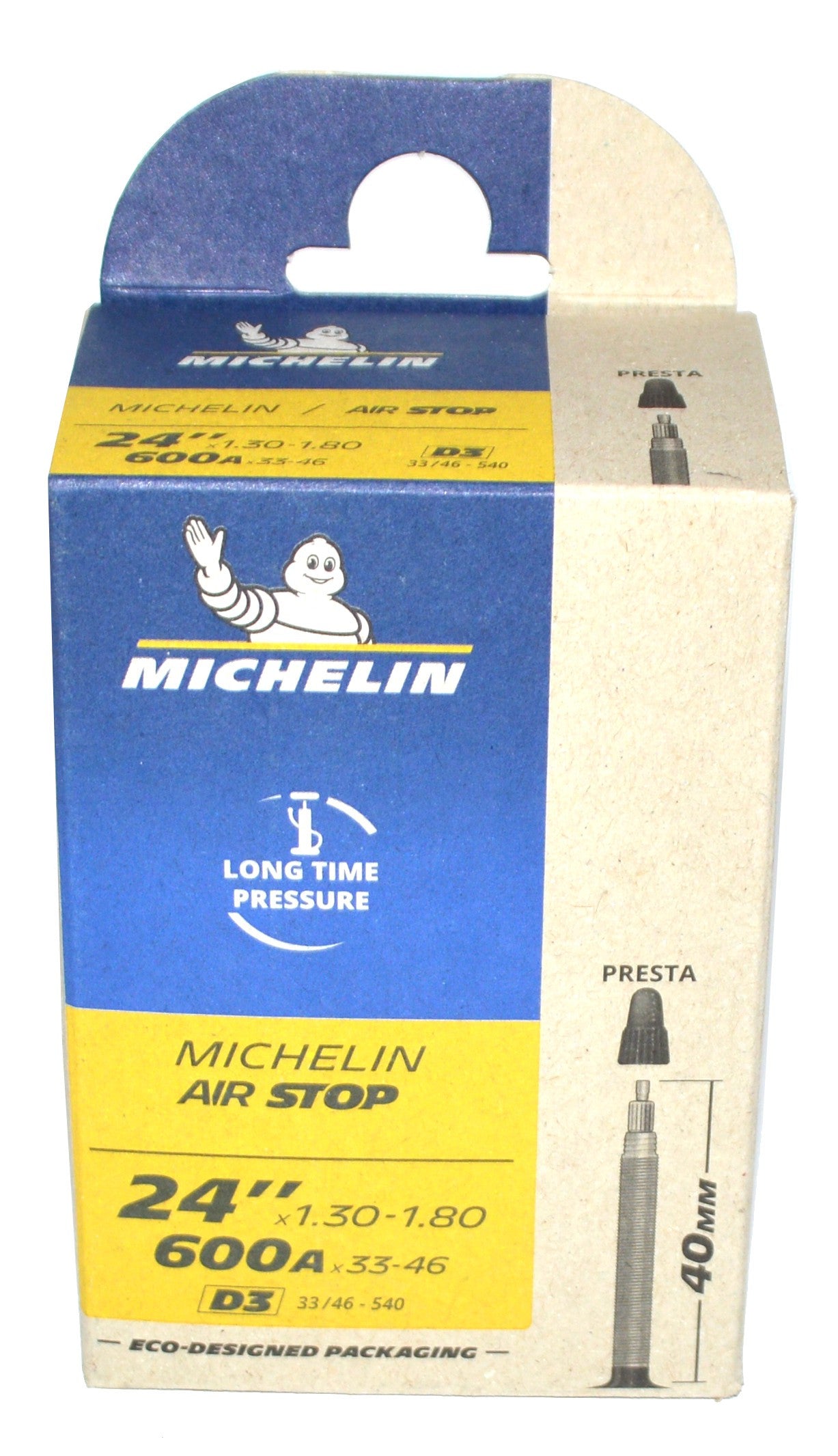 Chambre à air Michelin D3 600A 24" x 1.30-1.80