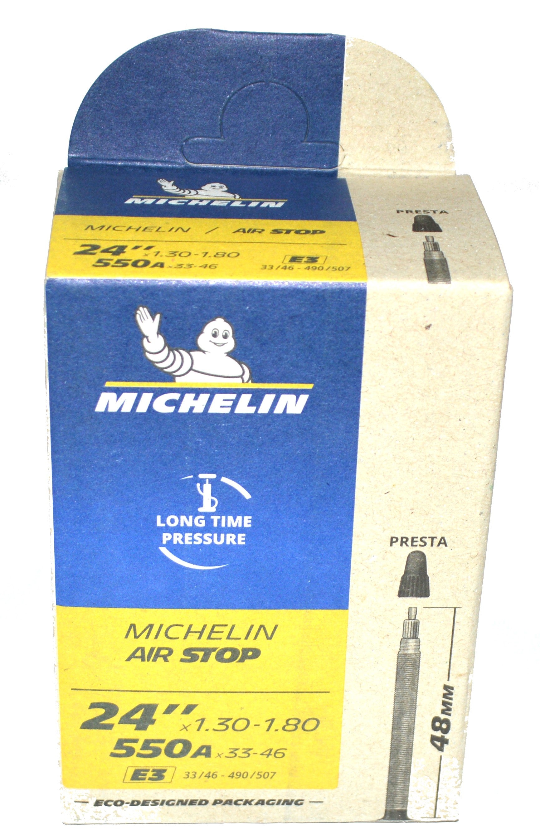 Chambre à air Michelin E3 24" x 1.30 - 1.80 550A x 33-46 Presta 48mm