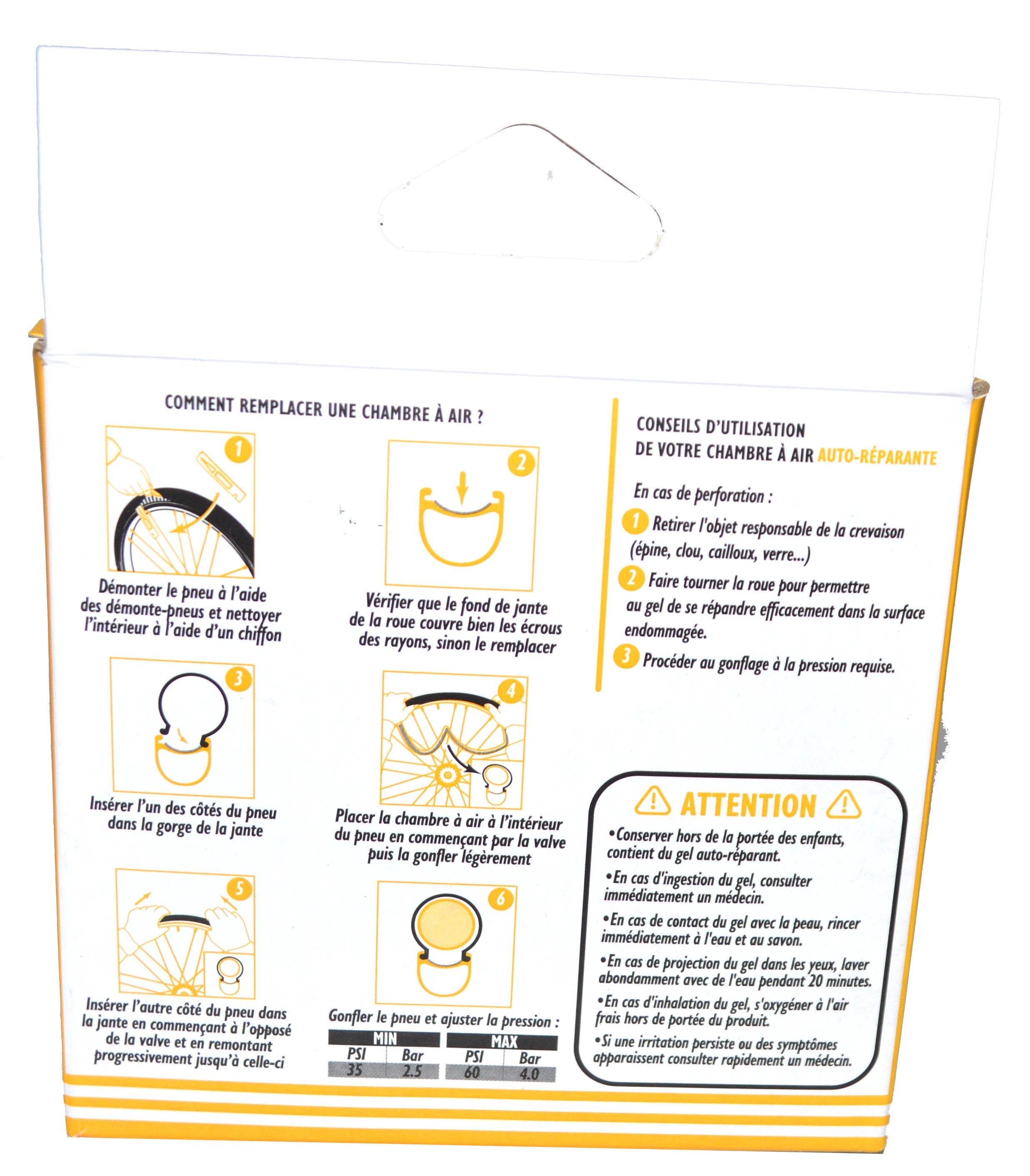 Chambre à air PNA 700 x 25-38c autoréparante