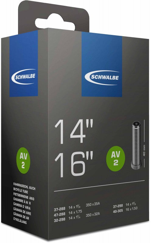 Chambre à air Schwalbe AV2 14"-16" x 1.25-1.75