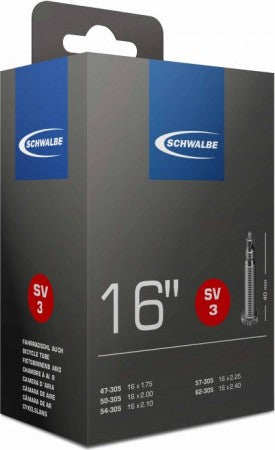 Chambre à air Schwalbe SV3 16" x 1,75-2,50 Presta