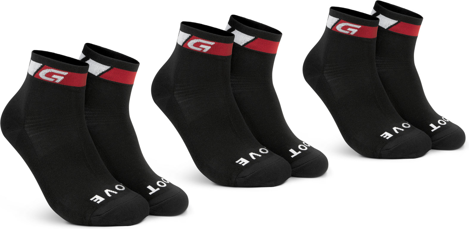 Chaussettes basses vélo GripGrab Classic, pack de 3