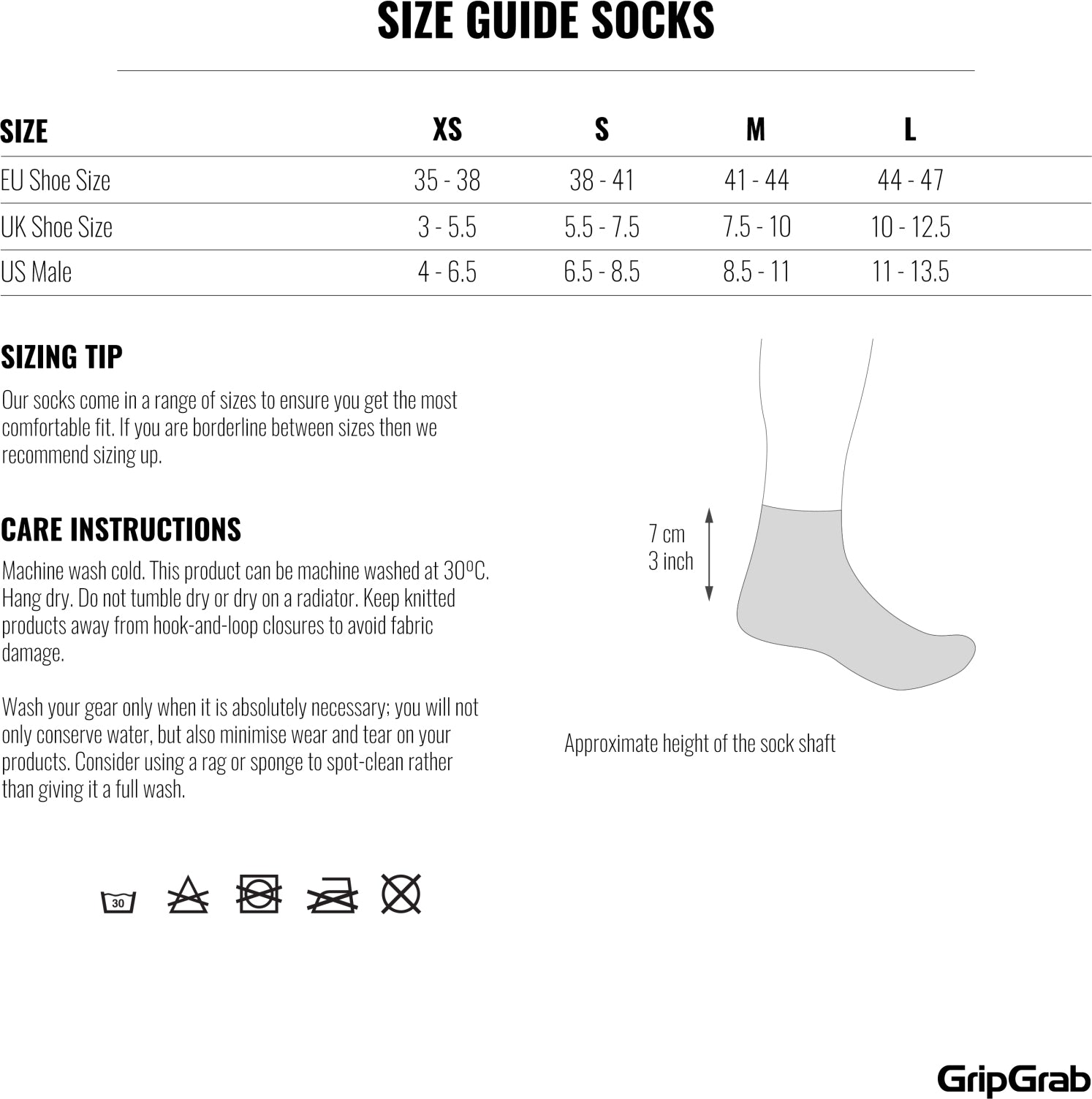 Chaussettes vélo d'été basses GripGrab Classic