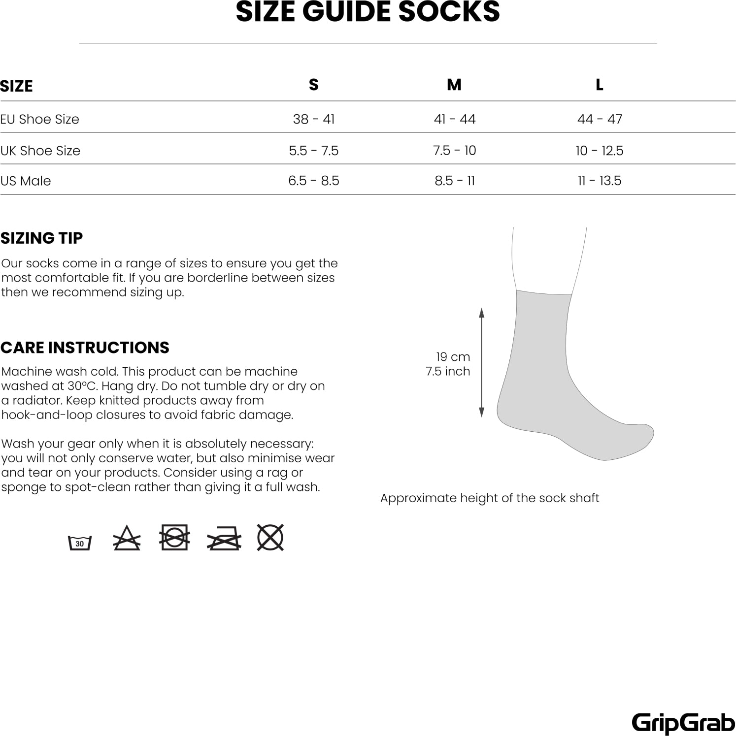 Chaussettes vélo d'été hautes GripGrab Classic