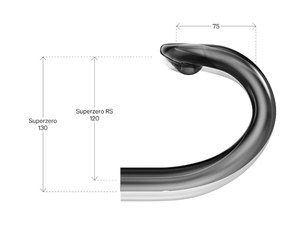 Cintre de vélo Deda Elementi Superzero Rs Carbon aero