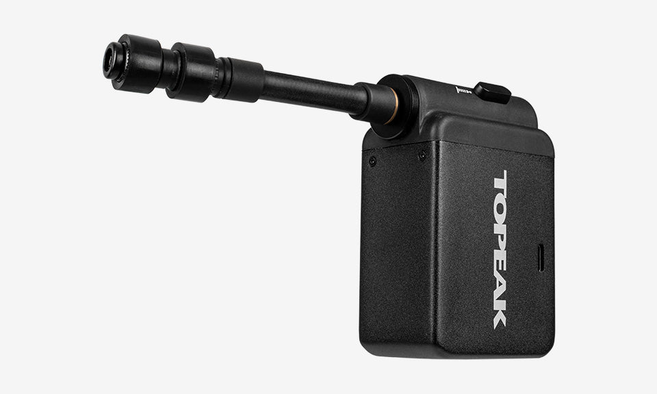 Compresseur électrique vélo Topeak E-Booster Digital – Mini pompe portable 120 PSI