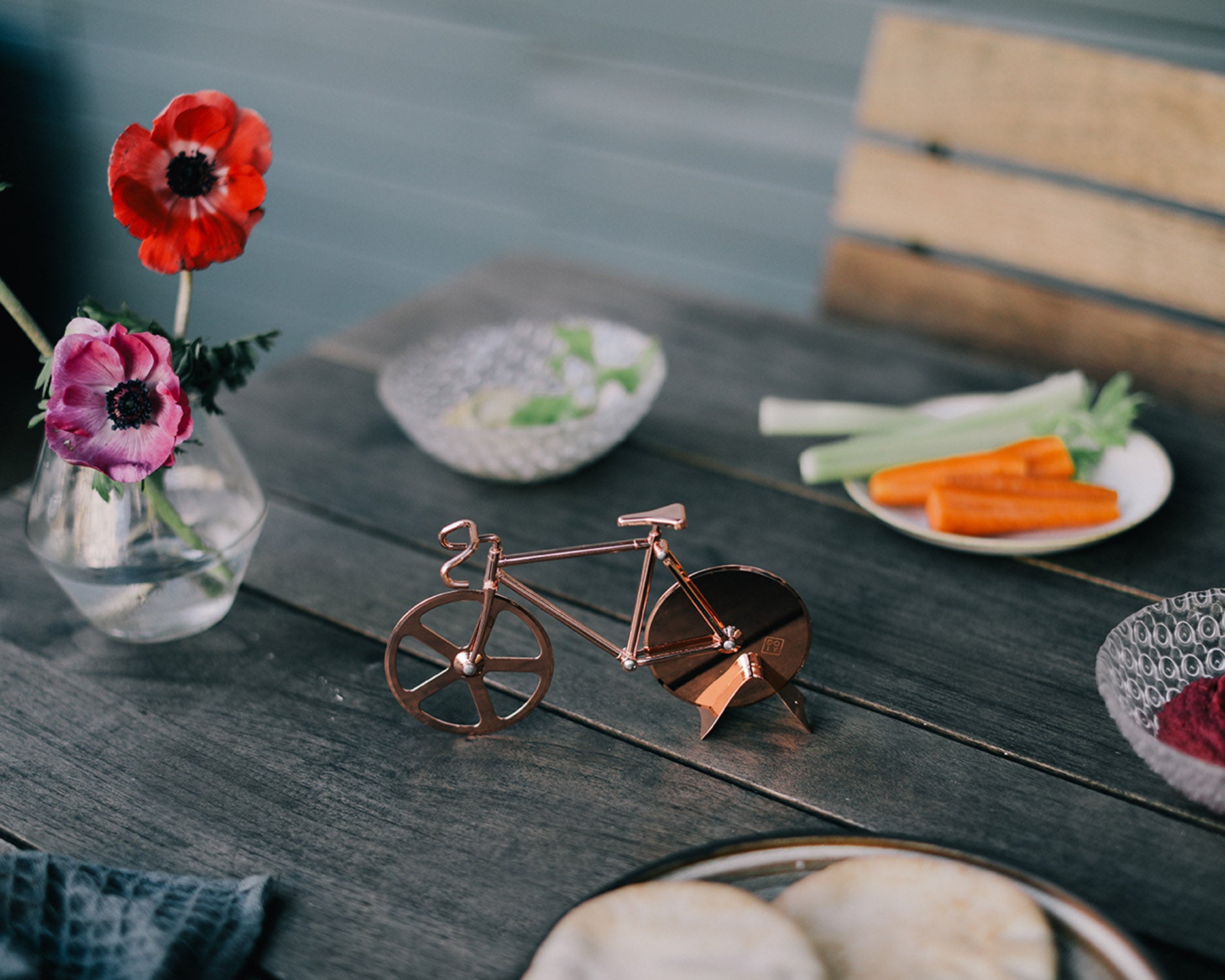 Copper Bike Pizza Cutter