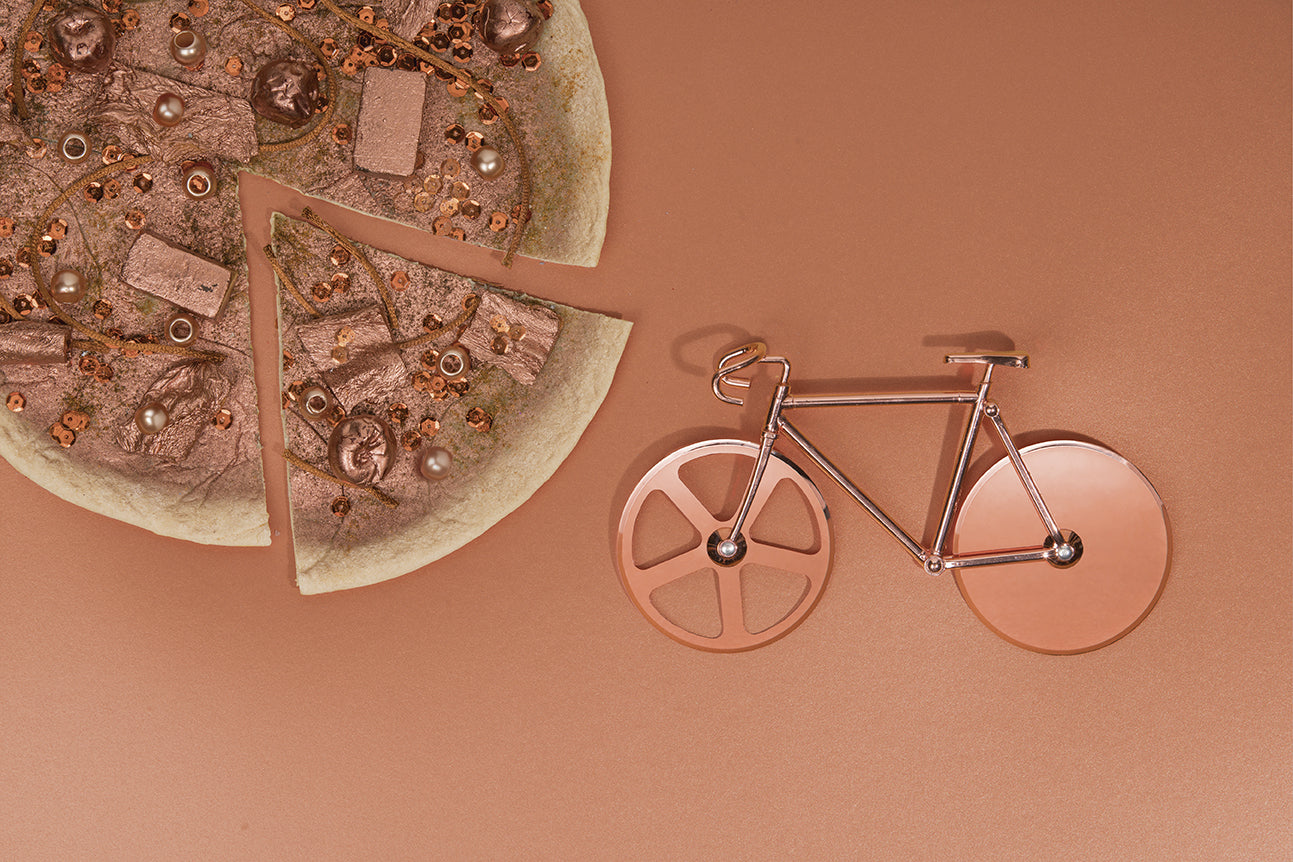 Copper Bike Pizza Cutter