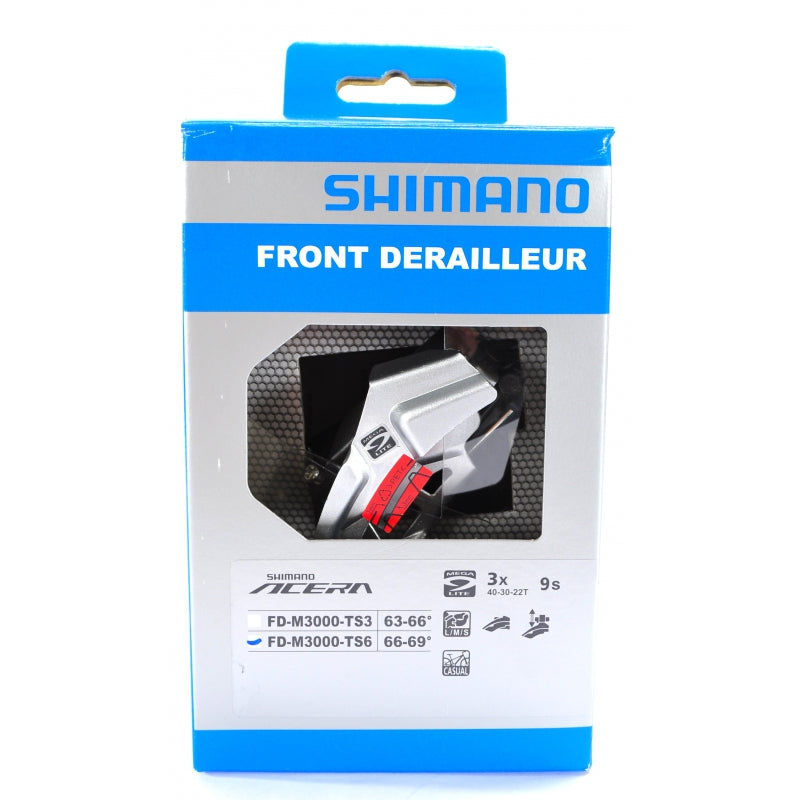 Shimano Acera FD-M3000 Dreifach-Umwerfer mit niedriger Klemme