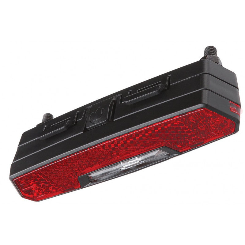 Fanale posteriore Axa Juno da 50 mm a batteria per portapacchi bicicletta